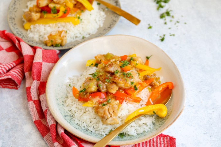 Rijst Met Sweet Chili Kip